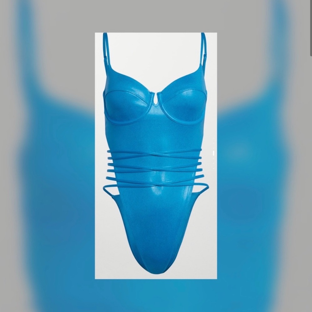 Ivy Park x adidas metallic swimsuit